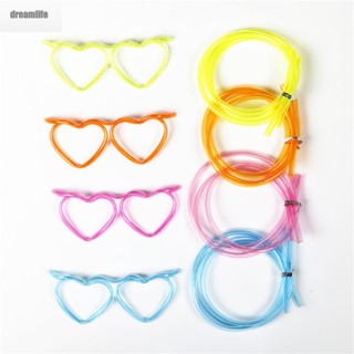 【DREAMLIFE】1 Pcs Durable PVC Creative Glasses  Beard Straws Crazy Funny Plastic Art Straws Drinking Tube IFvwGap