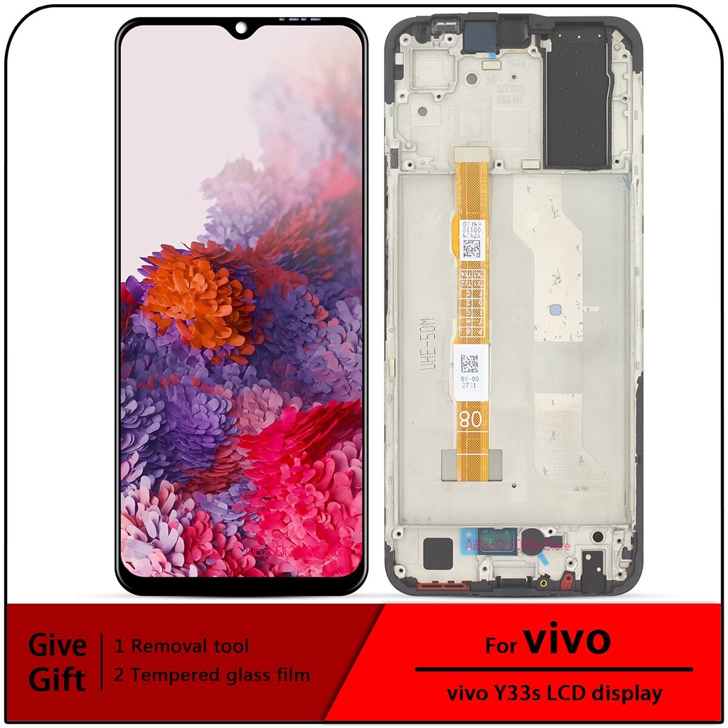 In stock  6.58 "สําหรับ Vivo y33s จอแสดงผล LCD หน้าจอสัมผัส digitizer assembly สําหรับ Vivo y33s v21