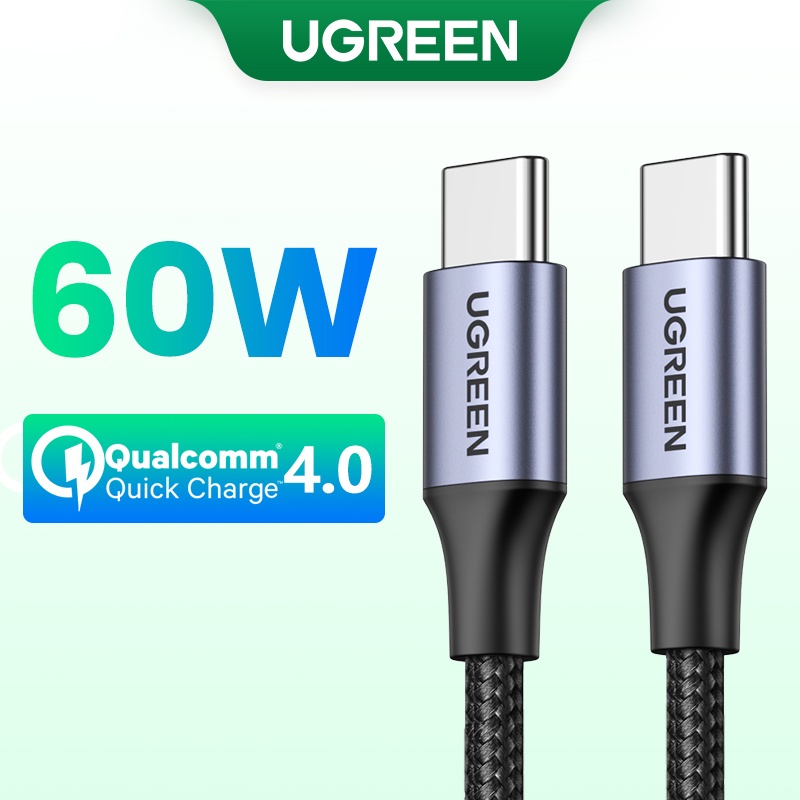 Ugreen อะแดปเตอร์ชาร์จ Usb Type C เชื่อมต่อ 60W Usb C Pd สําหรับ Samsung Galaxy S9 S8 for Macbook for IPad Pro