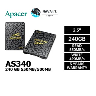 COINSคืน15%⚡FB9JMZV6⚡ APACER 240 GB SSD (เอสเอสดี) AS340 PANTHER 550MB/500MB รับประกัน 3 ปี โดย S-TREK