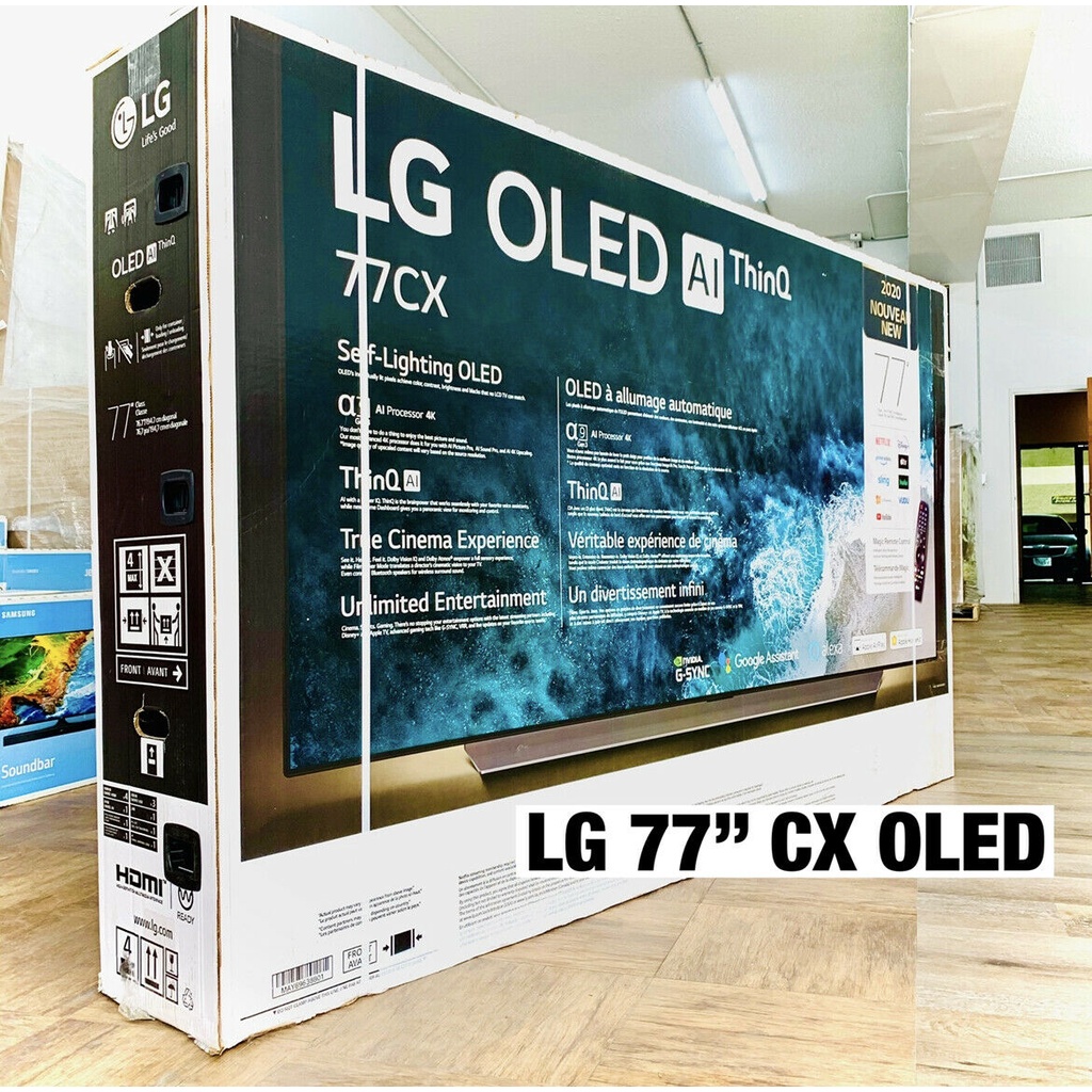 LG 77 CX 4K Smart OLED TV AI ThinQ OLED77CXPUA 77 Inch TV 77CX NEW SEALED BOX! Shopee Thailand