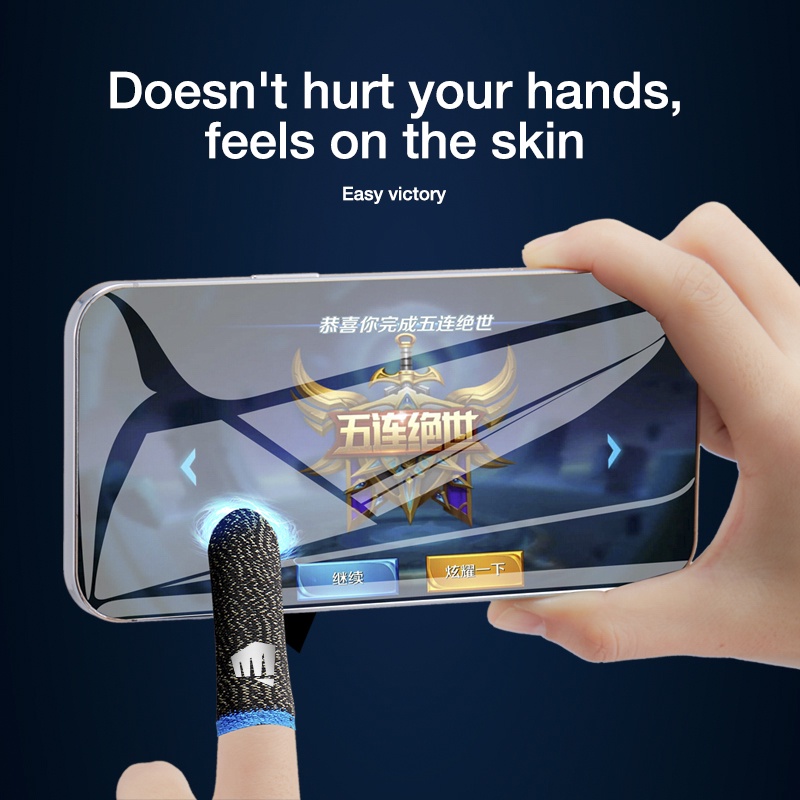 BlueWow Professional player Finger sleeves for Gaming High-end Product Mobile Phone Gaming Sweat-Proof Finger Cover Fingertip Gloves Game