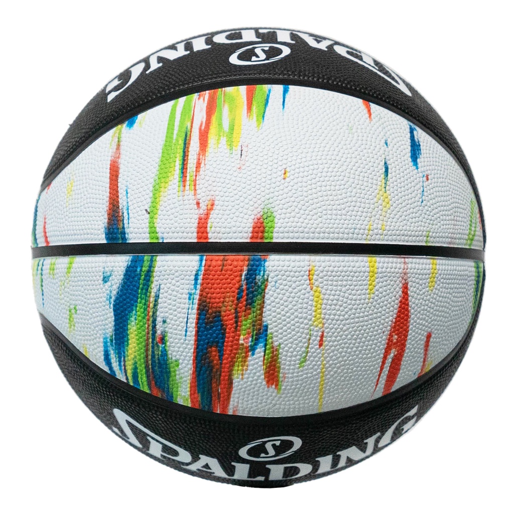 [Spalding ของแท้ 100%] รุ่น Marble Series Black / White ลูกบาสเกตบอลยางเบอร์ 7 รูปที่ 6