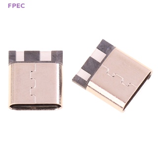 Fpec ใหม่ ซ็อกเก็ตเชื่อมต่อ Type-C 2pin ตัวเมีย 3A กระแสไฟสูง USB 10 ชิ้น