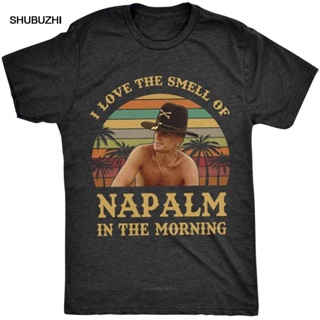 เสื้อยืด พิมพ์ลาย I Love The Smell Of Napalm In The Morning สไตล์วินเทจย้อนยุค สําหรับผู้ชาย