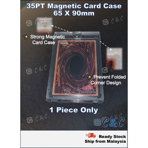 Magnetic Card Case 35PT card holder card ด้านนอกสําหรับ KPOP, TCG, Pokemon Yugioh Digimon 强磁记 35PT 透
