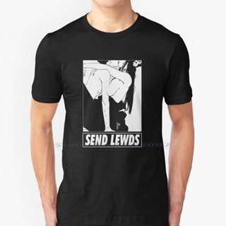 [S-5XL]Send Lewds | Character 2 T Shirt 100% Cotton Hentai With Senpai Ecchi Material Send Lewds Manga Oppai Cute W_42