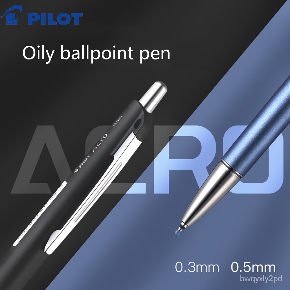 1Pcs Pilot Acroball Color Ballpoint Pen Low Viscosity Oily Pen Black