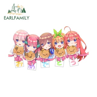 Earlfamily สติกเกอร์ไวนิล The Quintessential Quintuplets 13 ซม. x 7.1 ซม. สําหรับติดตกแต่งรถยนต์ แล็ปท็อป