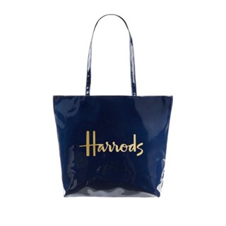 Harrods รุ่น Logo Shoulder Tote Bag สี Navy**พรีออร์เดอร์