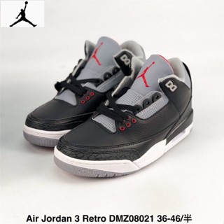 ของแท้ 100% N_ike Air Jordan 3 Retro OG AJ3 รองเท้าบาสเก็ตบอล สําหรับผู้ชาย และผู้หญิง