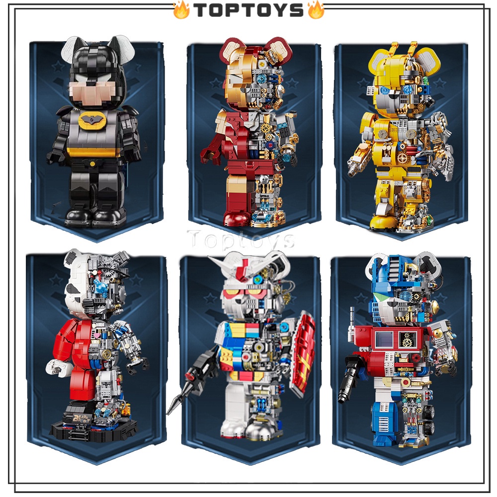 [TOPTOYS] Violence Bear ของเล่นตัวต่อกันดั้ม กลไก หมีกลูมมี่ แบทแมน ไอรอนแมน แบทแมน ออปติมัส สําหรับเด็กผู้ชาย