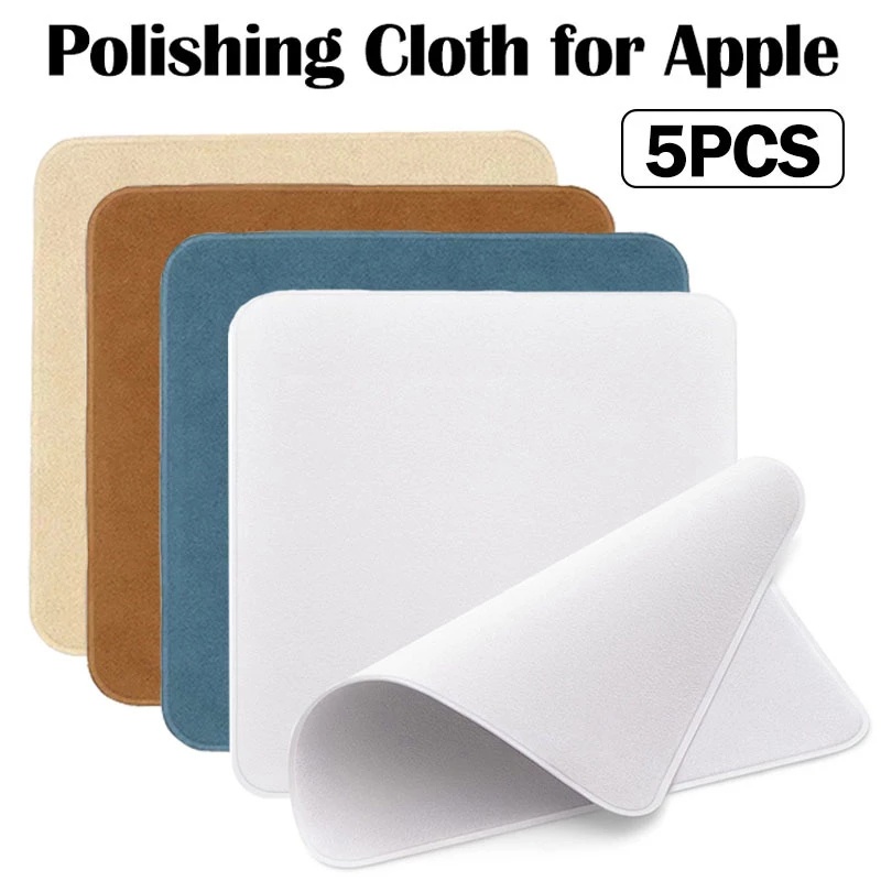 ผ้าขัดหน้าจอ นํากลับมาใช้ใหม่ได้ สําหรับ Apple iPhone iPad Air Macbook Air Screen Display Camera Polishing Cleaning Wipe Cloth For Xiaomi 1/3/5 ชิ้น