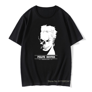 เสื้อคนอ้วน ผู้ชาย Roronoa Zoro โจรสลัดฮันเตอร์เสื้อยืดอะนิเมะ One Piece การ์ตูน Harajuku ผ้าฝ้าย Camisas เสื้อทีเช_19