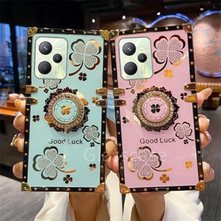 เคสมือถือ ประดับพลอยเทียม กันกระแทก พร้อมแหวนขาตั้ง แฟชั่น สําหรับ Realme C35 Narzo 50A Prime RealmeC35