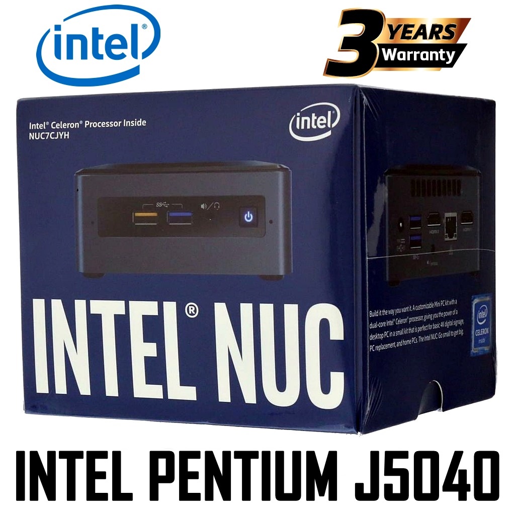 MINI PC (มินิพีซี) Intel NUC INTEL PENTIUM J5040 (BOXNUC7PJYHN) ประกัน 3 ปี ราคายังไม่รวม RAM,HDD,OS