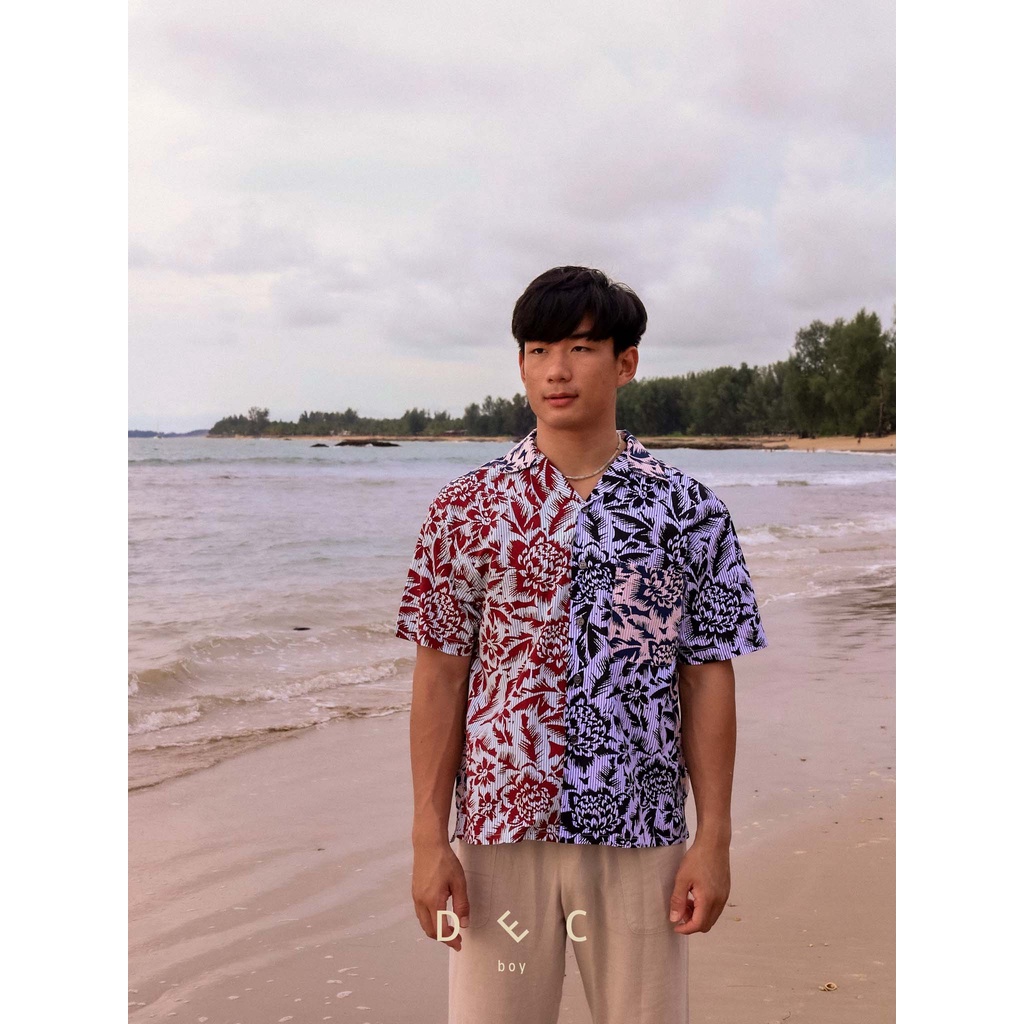 INDIGO PATCHWORK SHIRT