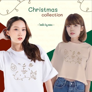 (Christmas party) เสื้อยืดคริสต์มาส Christmas เสื้อยืดสกรีนลาย เสื้อยืดน่ารัก เสื้อทรง oversize โอเวอร์ไซต์