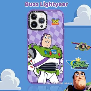 เคสโทรศัพท์มือถือแบบนิ่ม TPU กันกระแทก ลาย Buzz Lightyear CASETiFY สีม่วง สําหรับ iPhone14 13 12 11 Pro Max 14Plus 12 13 Mini X XSMAX XR 6 6s 7 8 Plus SE2020