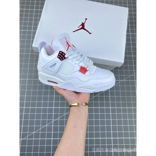 Original Air Jordan 4 Retro AJ4 รองเท้าผ้าใบลําลอง สําหรับผู้ชาย ผู้หญิง เหมาะกับการเล่นกีฬา บาสเก็ตบอล 501 4BF5 YB7F