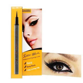 Sivanna Waterproof Spong Liner Super Black EP030 : ซิวานน่า อายไลเนอร์