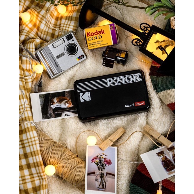 KODAK Mini 2 Retro เครื่องพิมพ์รูปพกพา พิมพ์รูปได้ทุกที่
