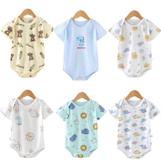 Baju ชุดรอมเปอร์ แขนกุด ลายการ์ตูน Baju Bayi สําหรับเด็กทารกแรกเกิด ผู้ชาย และผู้หญิง 0-18 เดือน * สินค้าในพื้นที่