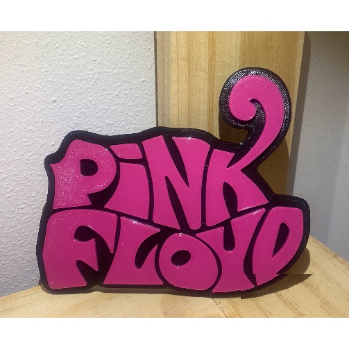 โลโก้ 3D PINK FLOYD หรือแม่เหล็กติดตู้เย็น