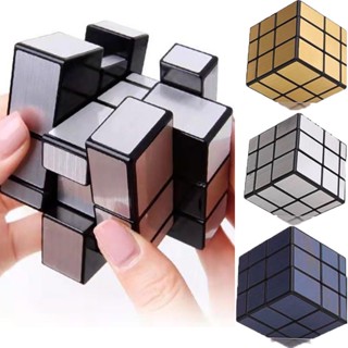 พร้อมส่ง Magics Cube 3 Order Ideas ลูกบาศก์กระจก สีเงิน สีทอง แบบมืออาชีพ สําหรับเด็ก