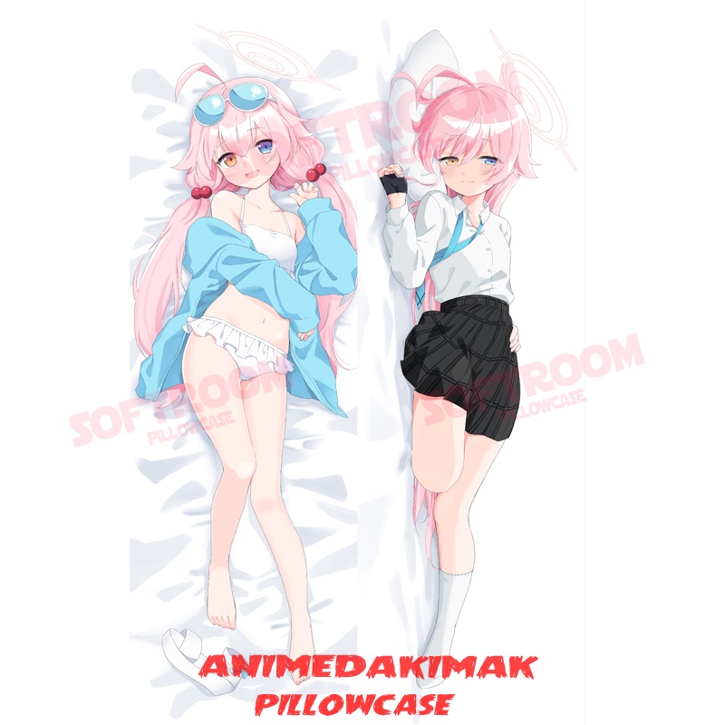 Hoshino Blue Archive Dakimakura ปลอกหมอนอิงโซฟา แบบนิ่ม ลายอนิเมะญี่ปุ่น Otaku ขนาด 50x160 ซม. DK399