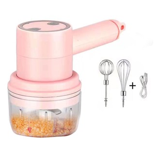 Kitchen Acessories Handheld Wireless Egg Beater Electric Mini Garlic Chopper Portable Blender For  Vegetable Fruit Meat