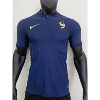 [Player Version] ใหม่ เสื้อยืดแขนสั้น พิมพ์ลายนักฟุตบอล World Cup French Home Player คุณภาพสูง 2223