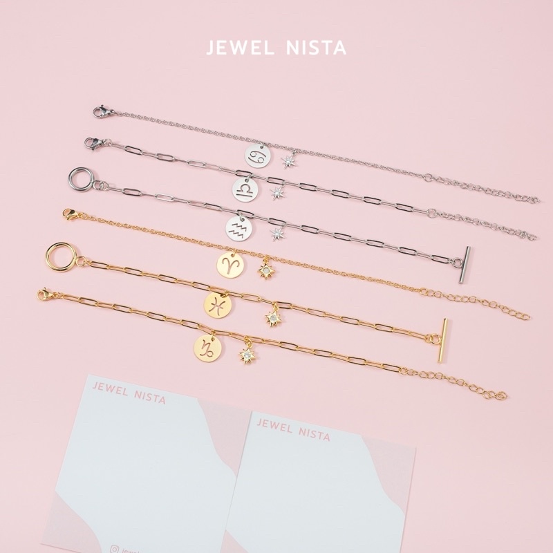 zodiac bracelet สร้อยข้อมือ จี้ 12 ราศี ราคา ถูกที่สุด ดีลบีเคเค แกลเลอรีภาพที่ 3