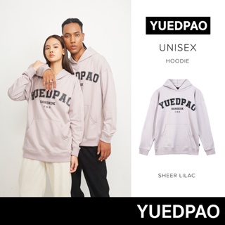 Yuedpao ยอดขาย No.1 รับประกันไม่ย้วย 2 ปี Hoodie เสื้อยืดเปล่า เสื้อยืดสีพื้น เสื้อ  Hoodie Vintage Sheer lilac