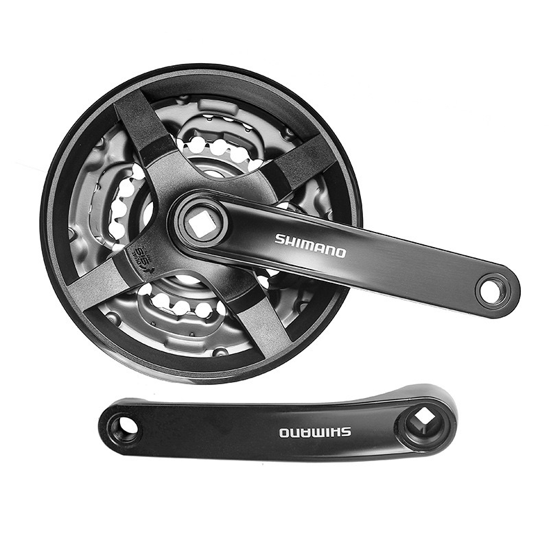 ขาจาน Shimano TY301 501 เสือภูเขา ใบ 3 ชั้น6,7,8sp ขนาดใบ 42 และ 48 ขาจานยาว170mm ไม่รวมกะโหลกเหลี่ย