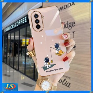 Huawei Nova Y70 / Y90 / 3i / 5t / 7i / Huawei Y7 prime 2019 Y9 2019 เคสการ์ตูนนักบินอวกาศ Nasa XQ