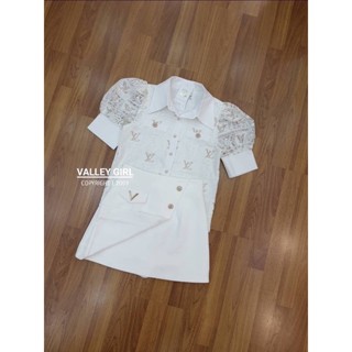 [Size S] valleygirl set เสื้อแขนตุ๊กตา + กปกางเกง