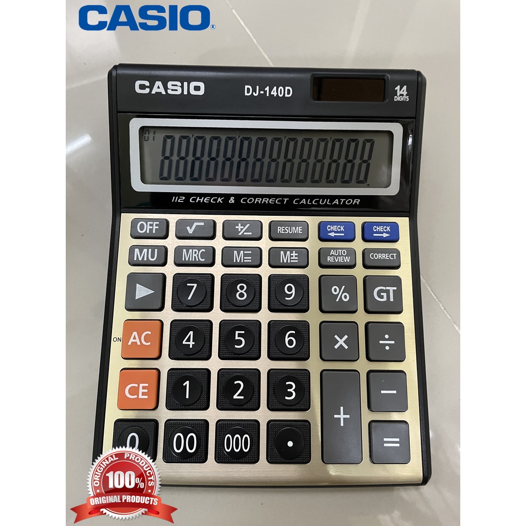 Casio Calculator เตรียมจัดส่ง Casio เครื่องคิดเลข GX-140D ของแท้ 100%(รับประกัน 2 ป)