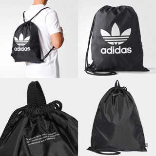 ของแท้ ADIDAS TREFOIL (กระเป๋ายิม) ADIDAS ORIGINAL ADIDAS กระเป๋าวิ่งฟิตเนส แบบหูรูด