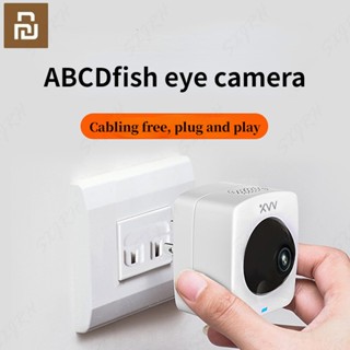 Xiaomi Youpin xiaovv Fisheye กล้องมอนิเตอร์ไร้สาย HD wifi สําหรับบ้าน