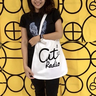 กระเป๋าผ้าแคนวาส Cat Radio ของแท้