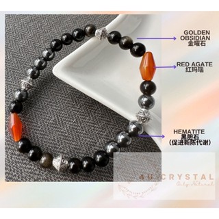 4u Crystal-D01 Hematite Black Gall DIY (ระบายน้ํา Edema)