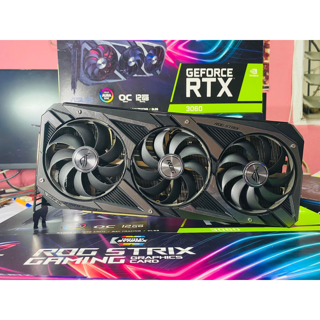 ขายการ์ดจอมือสอง ASUS ROG STRIX RTX3060 12GB | Shopee Thailand