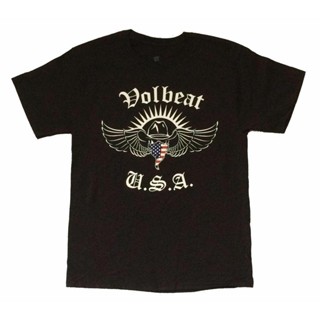 [COD] เสื้อยืดผ้าฝ้าย 100% พิมพ์ลายธง Volbeat Usa Face Tour Us Canada พลัสไซซ์ พลัสไซซ์ XS-6XL สําหรับผู