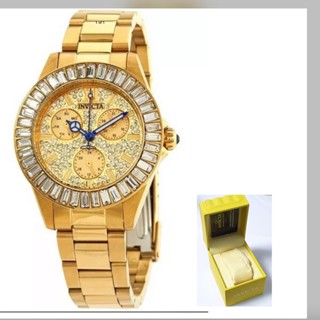 นาฬิกา INVICTA WOMENS 28448 ANGLE QUARTZ MULTIFUNCTION พร้อมกล่อง (ใหม่)