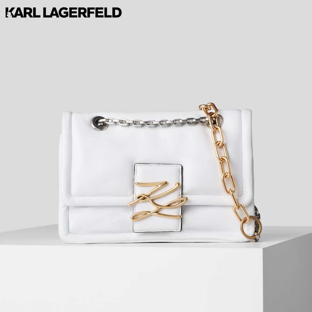 KARL LAGERFELD - K/AUTOGRAPH SOFT SHOULDER BAG 226W3049 กระเป๋าสะพายพาดลำตัว