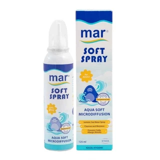 Mar Nose Spray สเปรย์พ่นจมูก/ล้างจมูก น้ำทะเลฝรั่งเศส เพื่อสุขภาพโพรงจมูกที่ดี THROAT SOFT BABY NOSE
