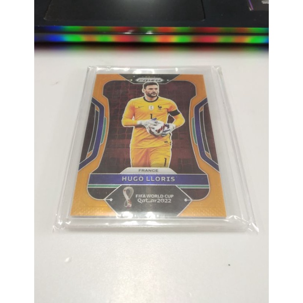 การ์ดฟุตบอล 2022 Panini Prizm Fifa World Cup Hugo Lloris Orange รัน/25