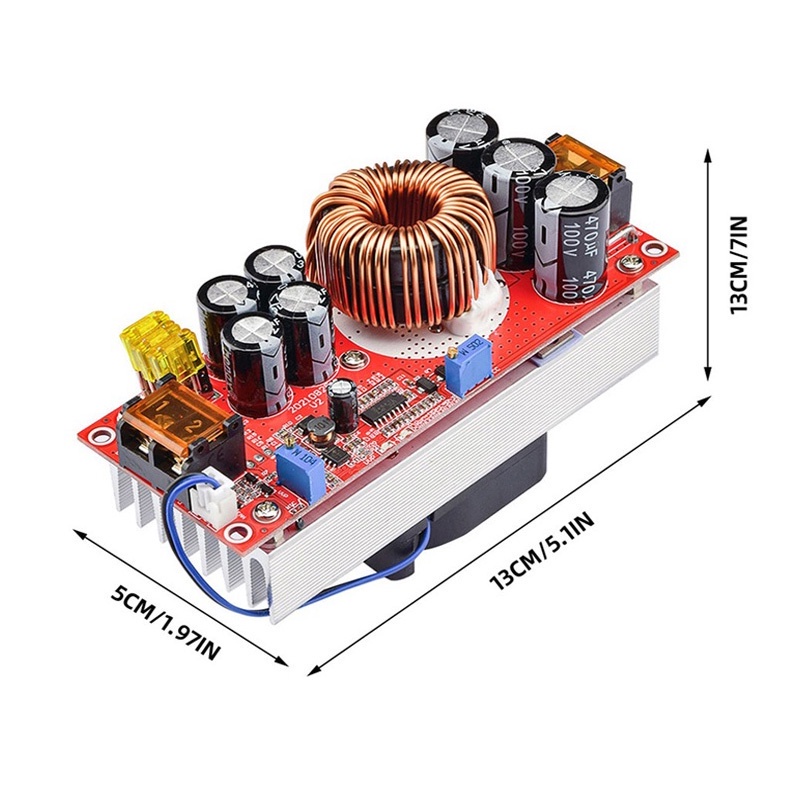 1800W 40A DC-DC Boost Converter DC โมดูลพลังงานแรงดันคงที่ยานยนต์ Booster 10-60V ถึง 12-90V ราคา ถูกที่สุด ดีลบีเคเค แกลเลอรีภาพที่ 5
