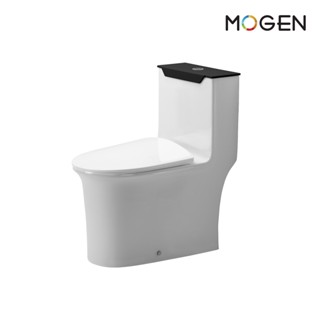 MOGEN MOS66-8(ECO) โถสุขภัณฑ์ชิ้นเดียว พร้อมฝาหม้อน้ำเมลามีน FLUSH SENSOR (ฝา Slow Close)